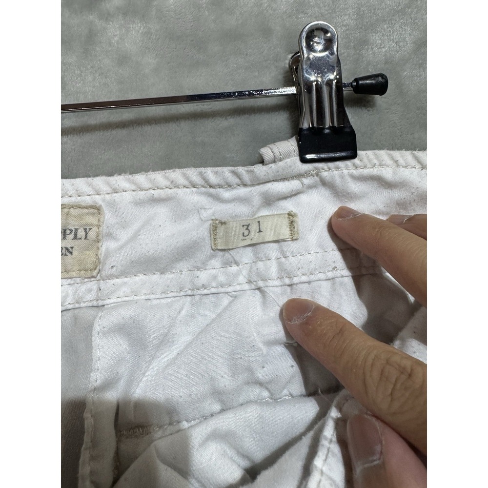 Denim & Supply Ralph Lauren Cargo Shorts Men's 31 White Y2K Baggy Pockets - Picture 4 of 10